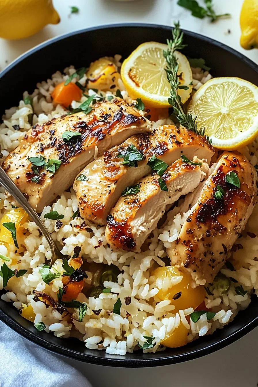 Greek Lemon Chicken with Flavorful Rice – Twix Recipes