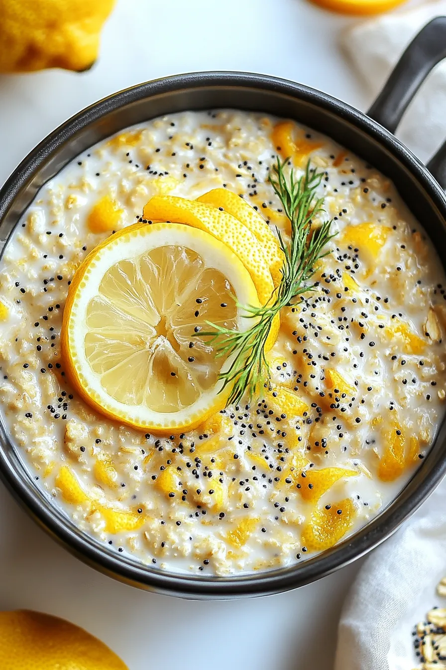 Vegan Lemon Poppy Seed Overnight Oats – Twix Recipes