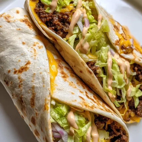 Homemade Big Mac Wraps With Special Sauce