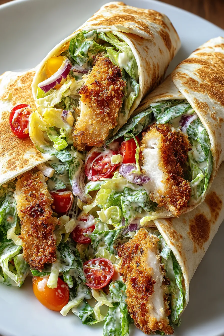 Crispy Chicken Caesar Wraps – Twix Recipes