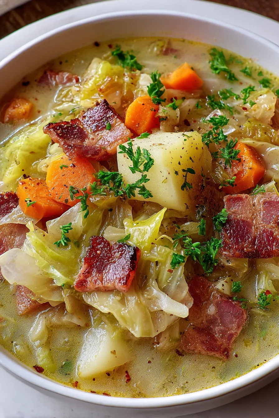 Irish Bacon, Cabbage, and Potato Soup – Twix Recipes