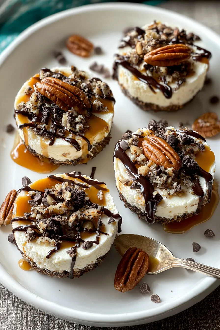 Mini Turtle Cheesecakes – Twix Recipes
