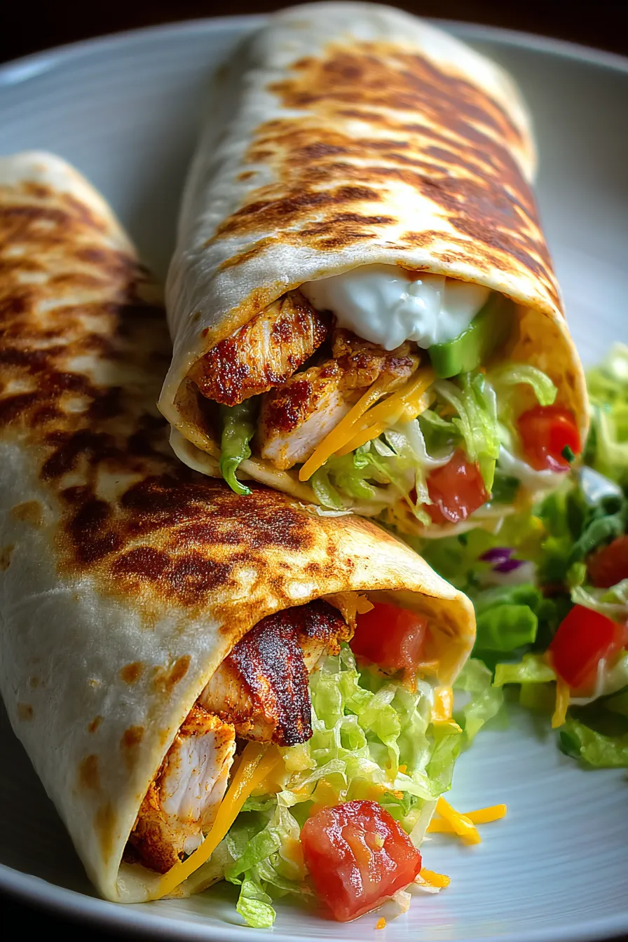 Grilled Spicy Chicken Tortilla Wrap – Twix Recipes