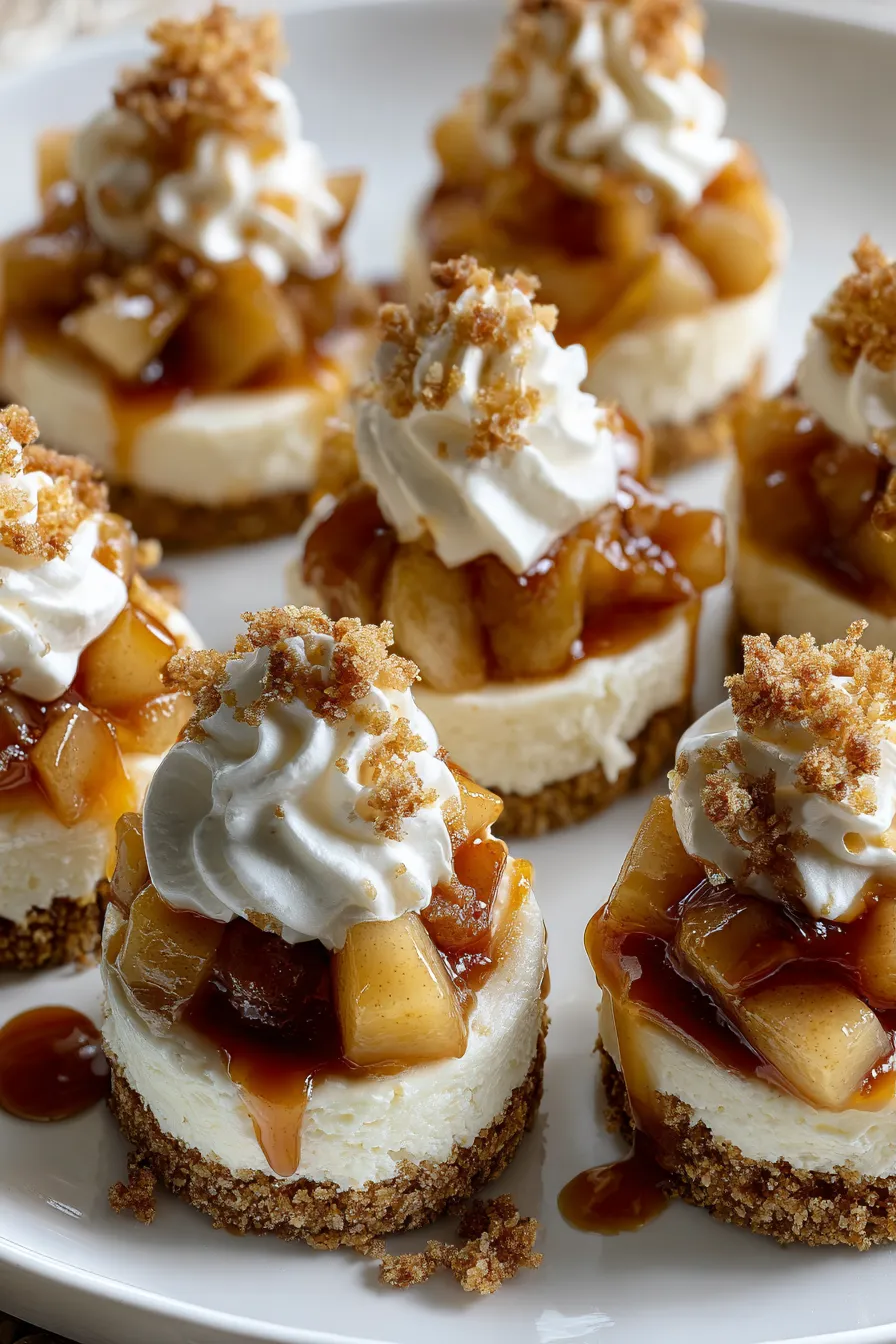 Mini Caramel Apple Cheesecake Bites – Twix Recipes