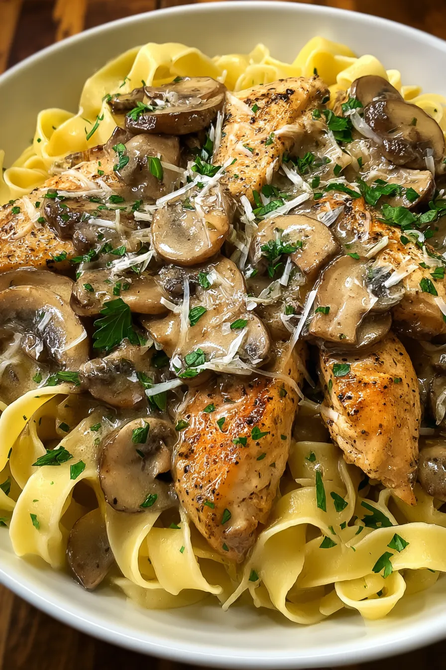 Chicken Marsala Pasta – Twix Recipes