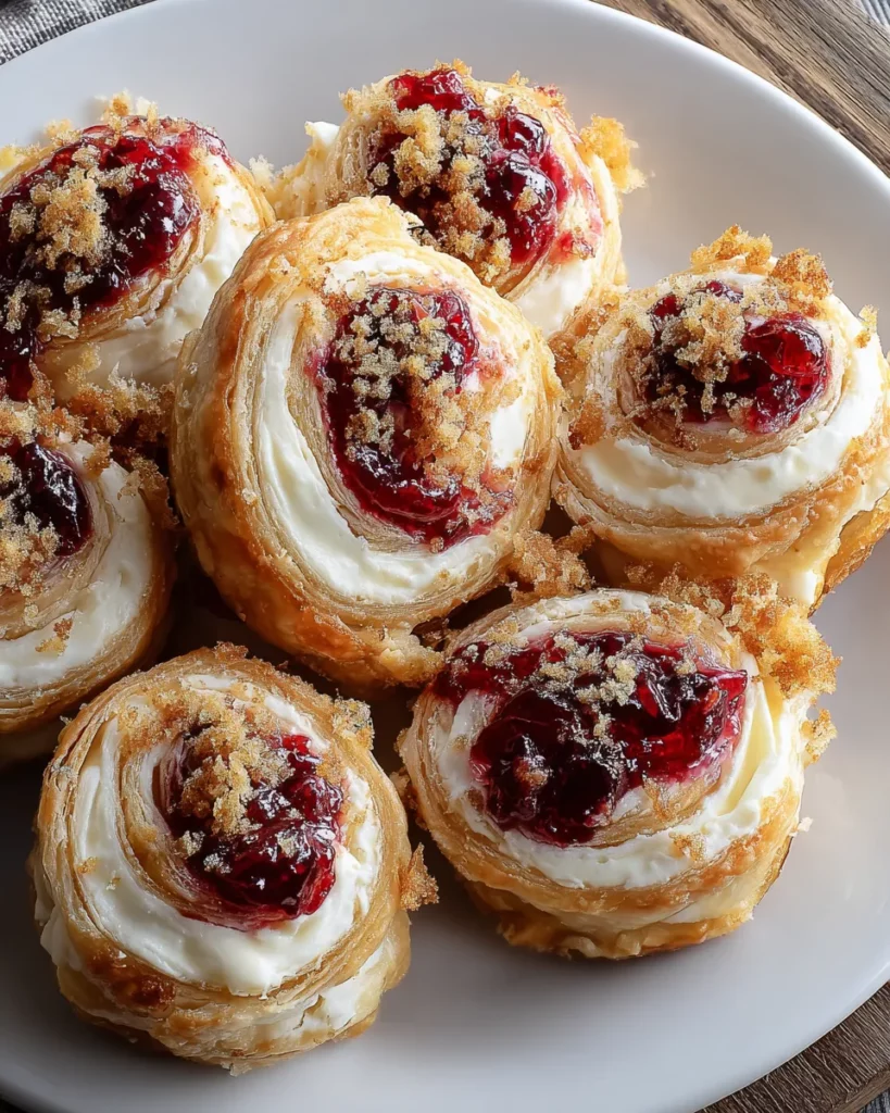 Flaky Cranberry Cream Cheese Pinwheels – Twix Recipes